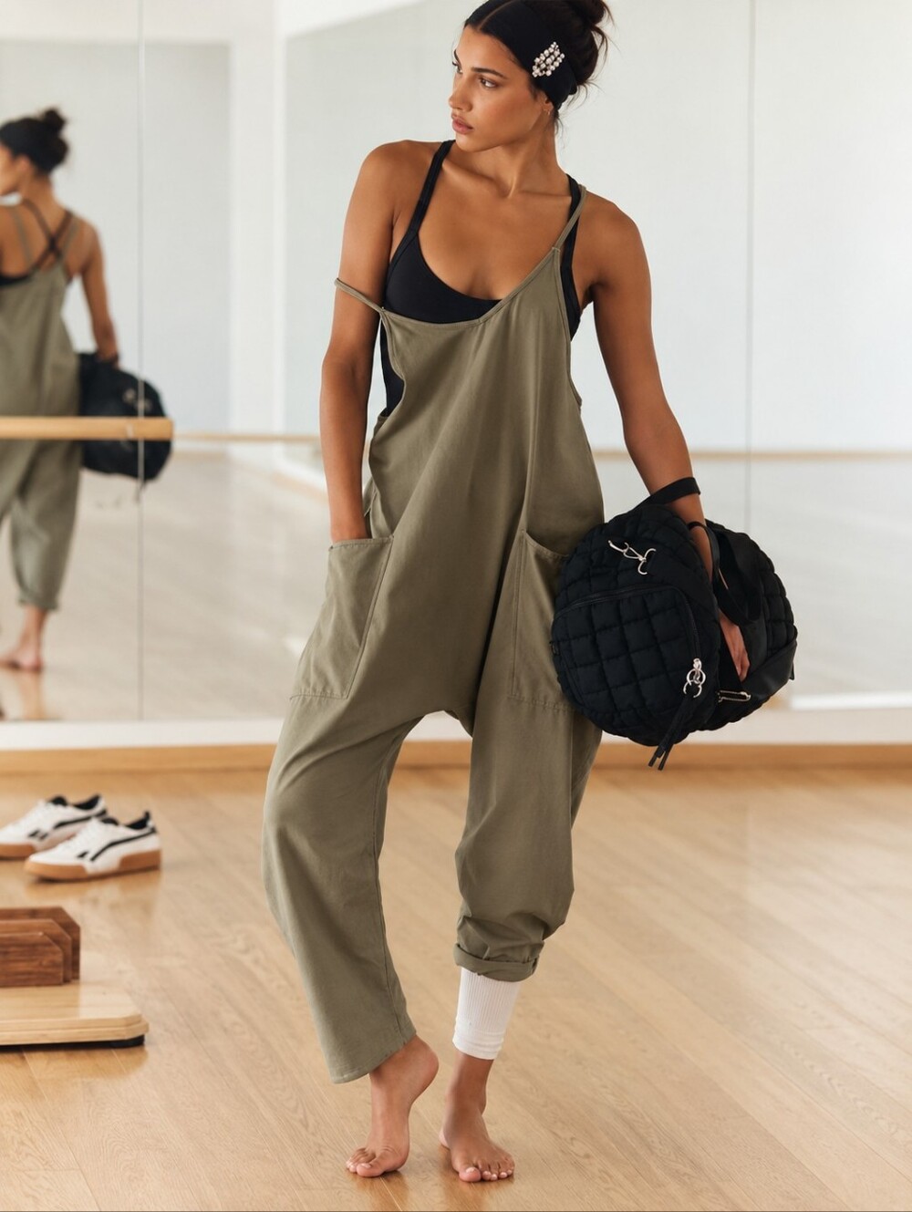 Free People Hot Shot Onesie in Sage Stone Size XS NEW